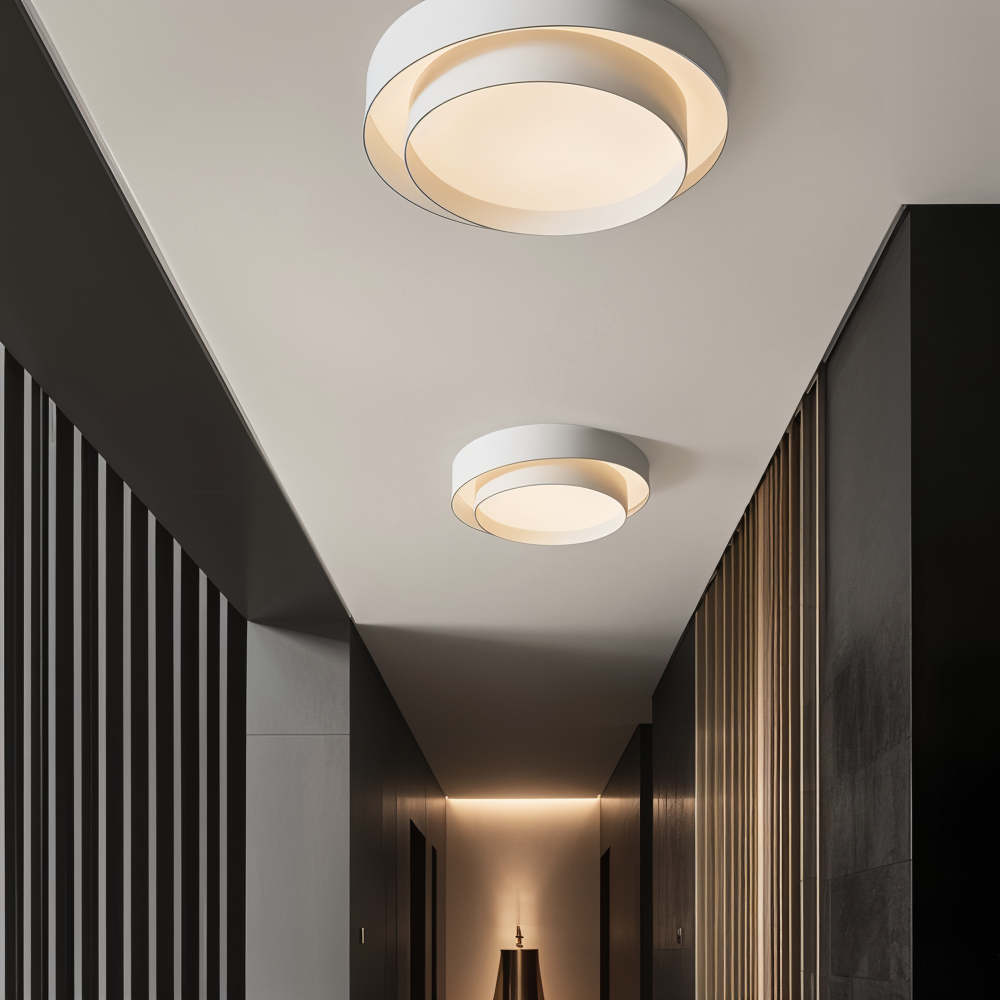 Modern ringformad LED-taklampa för sovrum och vardagsrum 6