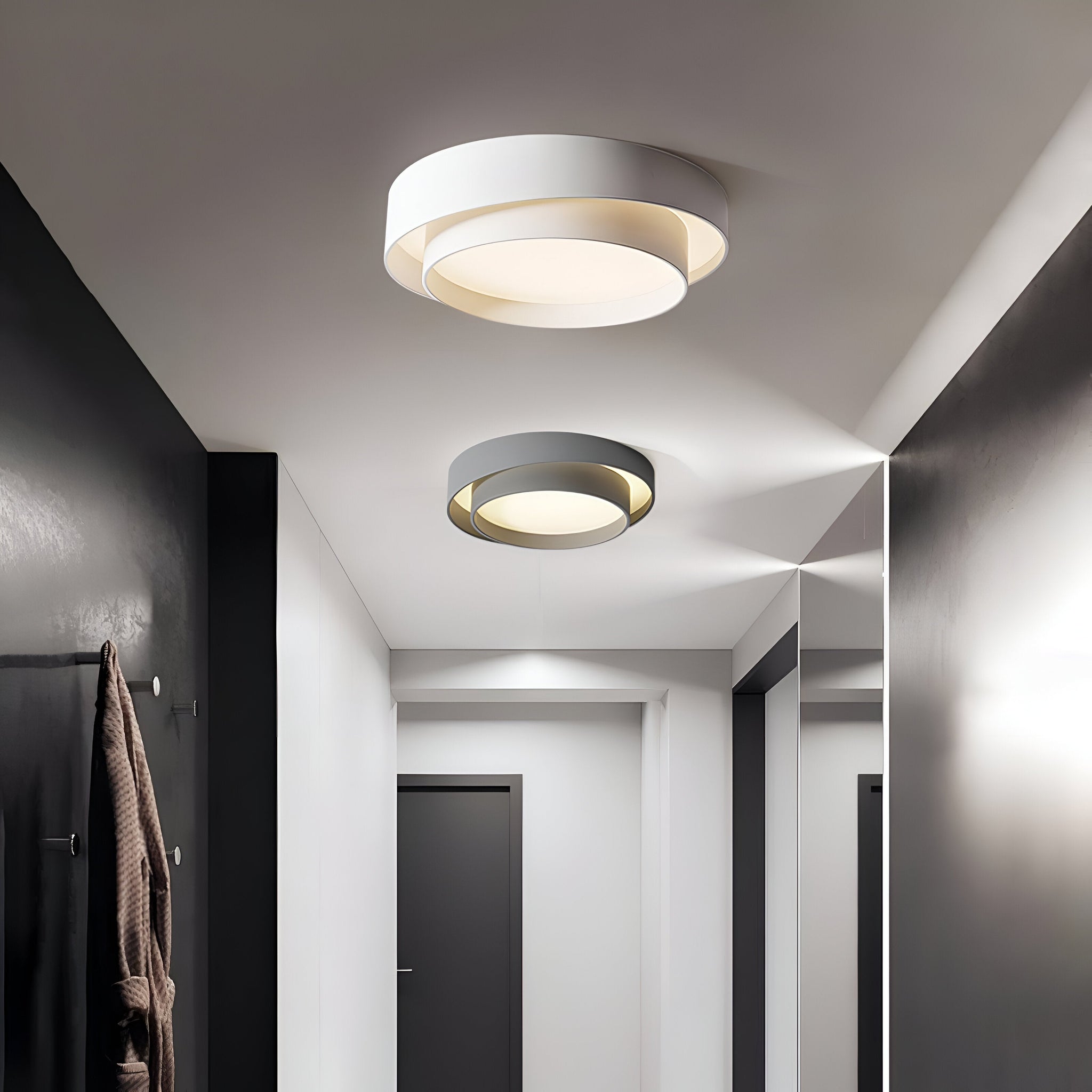 Modern ringformad LED-taklampa för sovrum och vardagsrum 7