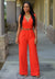 Dam Jumpsuit Trendig Polyester Bekväm-5