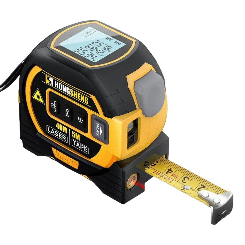 Multifunktionell Laseravståndsmätare med Måttband 0