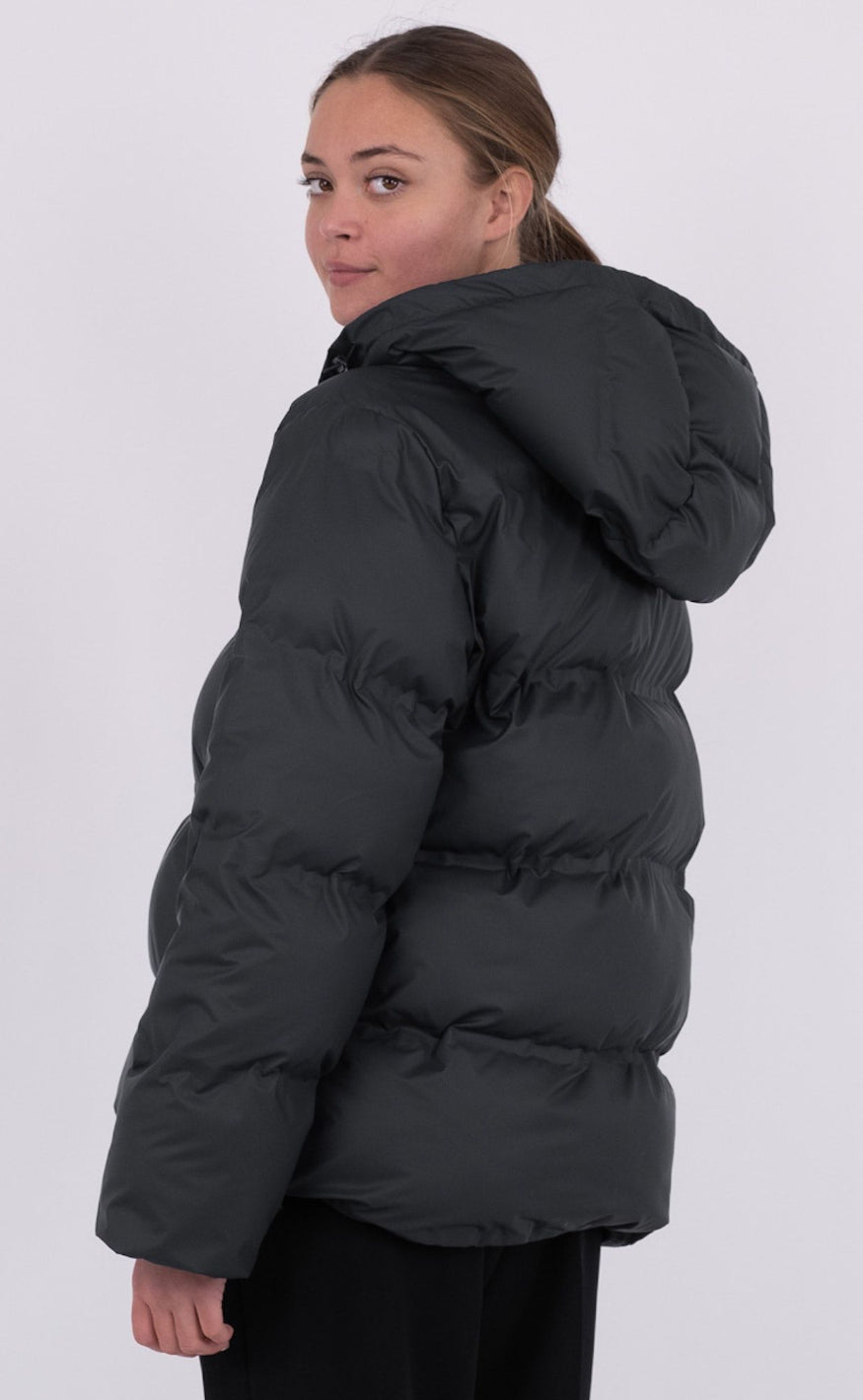Dam Vinterjacka Modern Design Värmande Polyester-4