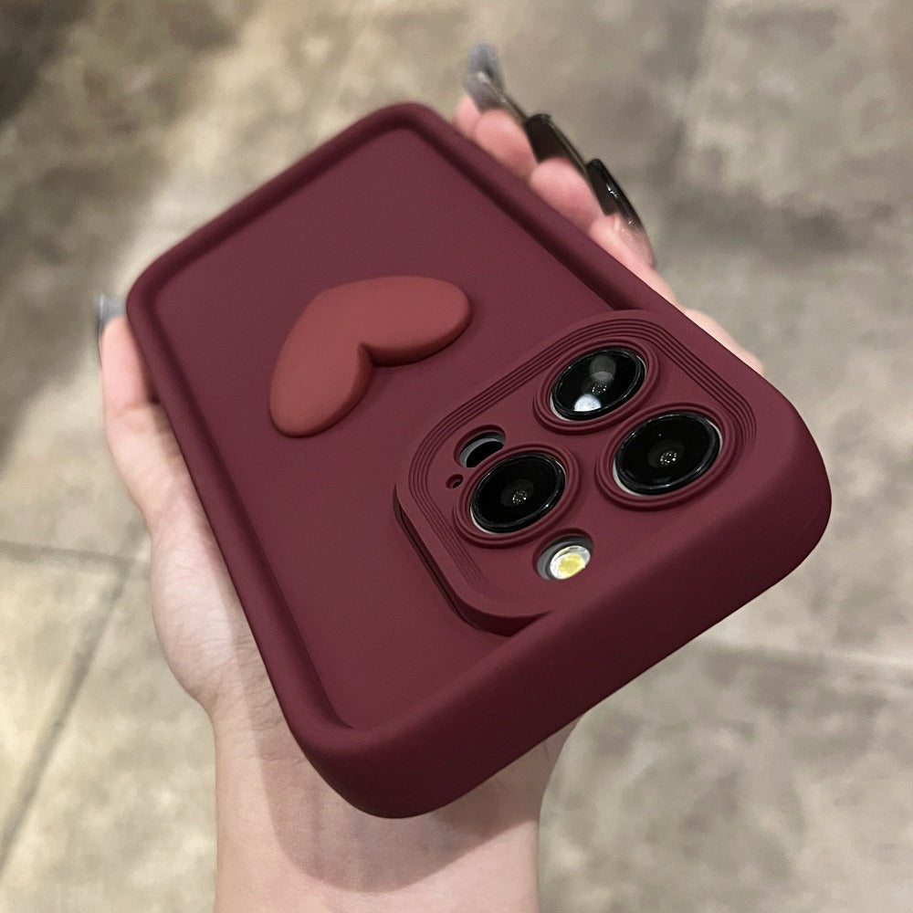 Hjärta Silikon Telefonskal För iPhone