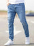 Herr Jeans Trasiga Stretch Modern Stil