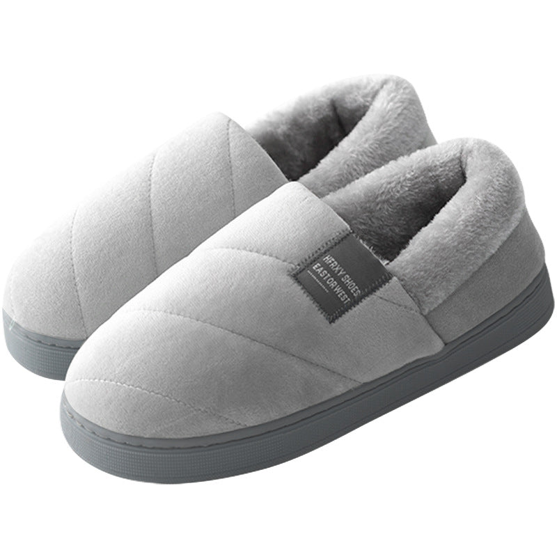Halkfria tofflor i päls för män