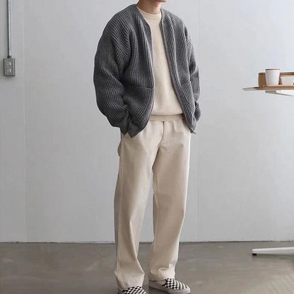 Cardigan Jacka Herr Trendig Design 100% Akryl 5
