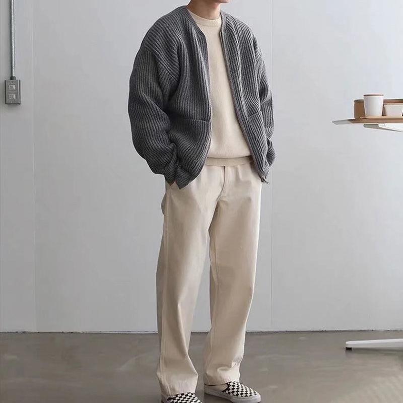 Cardigan Jacka Herr Trendig Design 100% Akryl 5