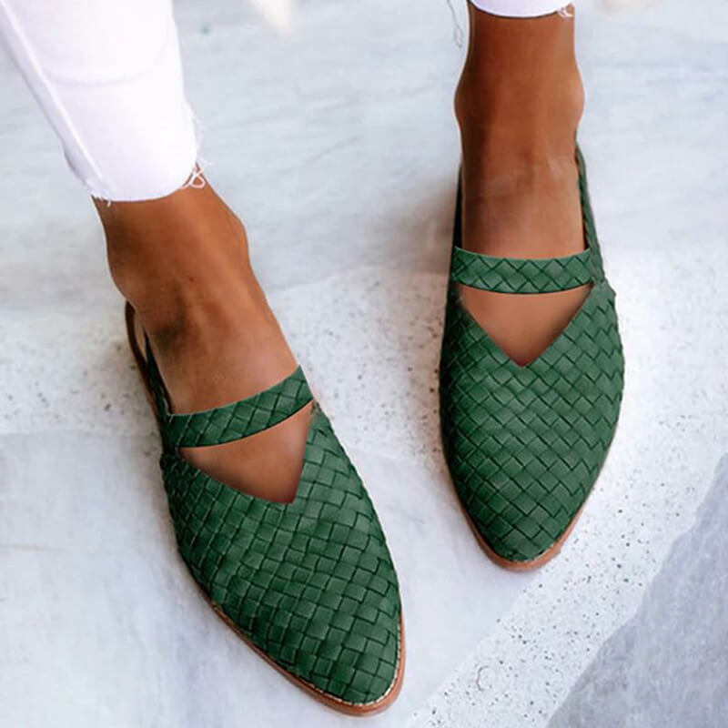 Kvinnors Flätade Slip-ins | Lågskor med Bekväm Passform | Vardagsstil