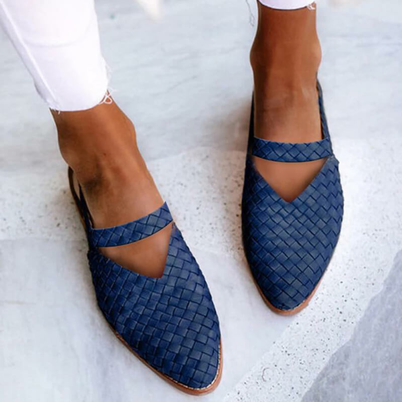 Kvinnors Flätade Slip-ins | Lågskor med Bekväm Passform | Vardagsstil
