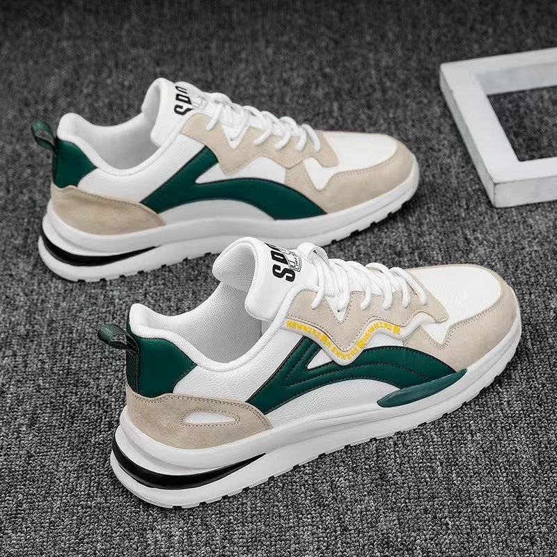 Herr Sneakers Smart Casual Suede Detaljer Med Gummisula