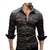Herrens Retro Skjorta Denim Button-Down