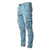 Herr Slim-Fit Cargo Byxor Modern Design Bomullsblandning