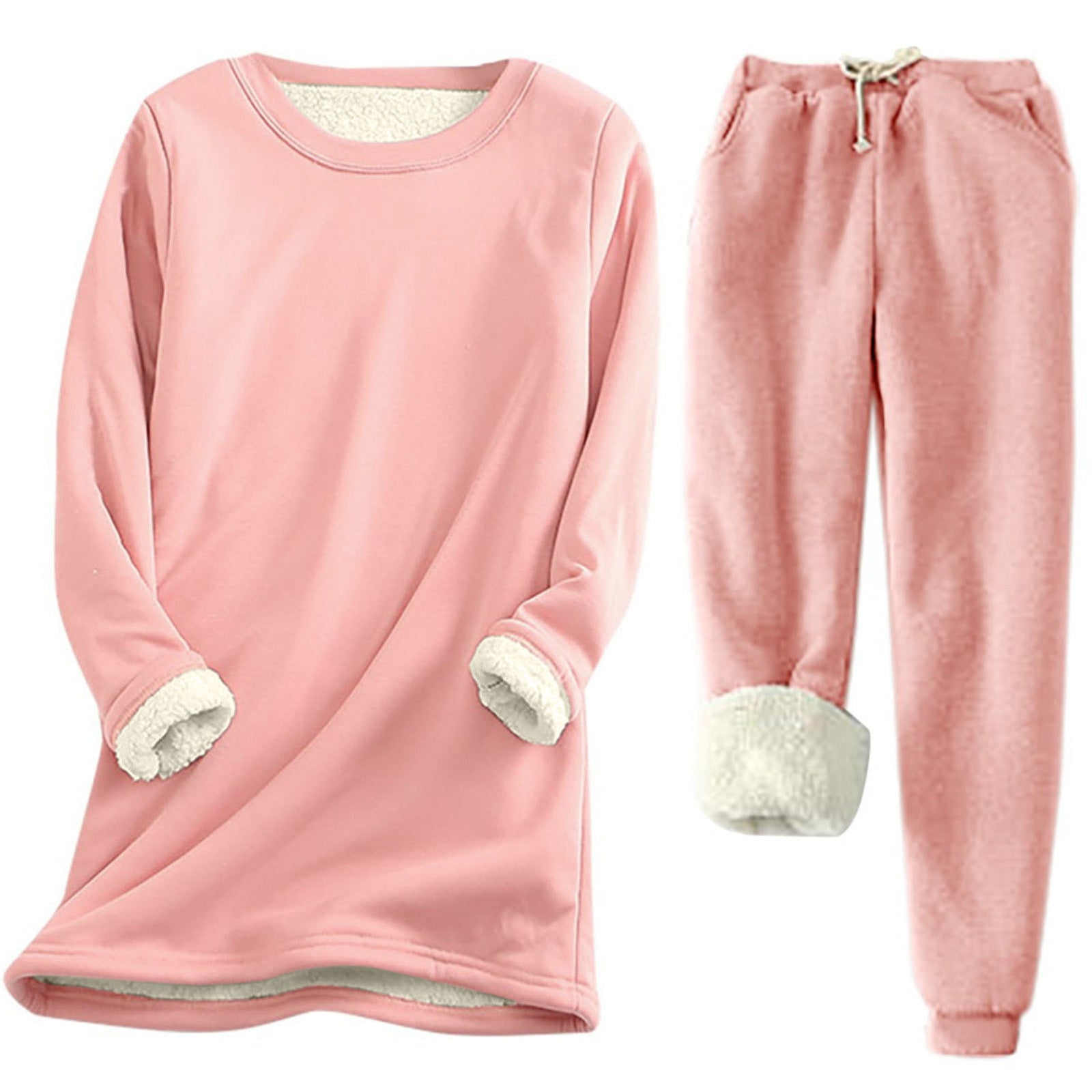 Kvinnors Lounge Set Oversized Mjuk Polyesterblandning