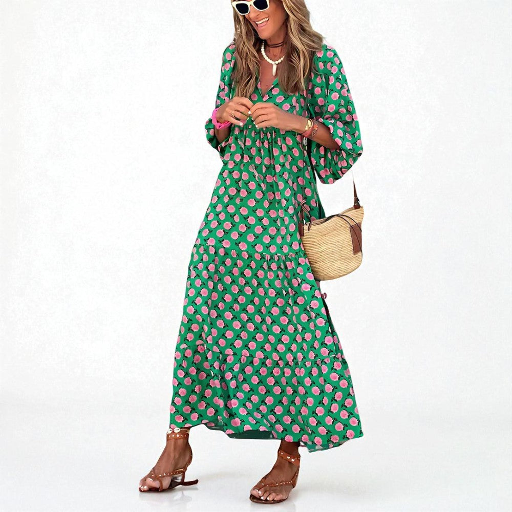 Damklänning Trendig Långärmad Sommarstil