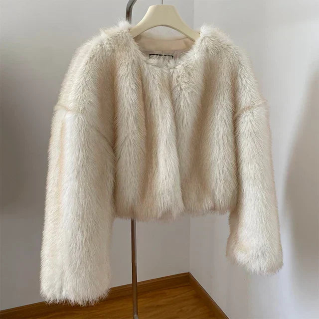 Pälsjacka Dam Vadderad Chic Stil 1