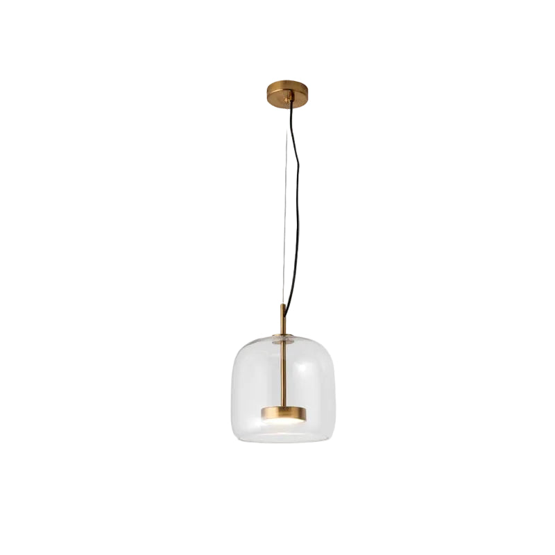 Pendellampa i Retro Stil med Gyllene Detaljer 0