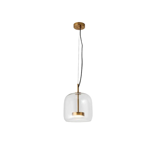 Pendellampa i Retro Stil med Gyllene Detaljer 0