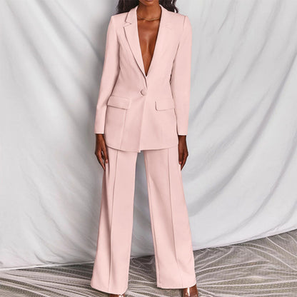 Dam Blazer Set Elegant Design Polyester Byxor 5