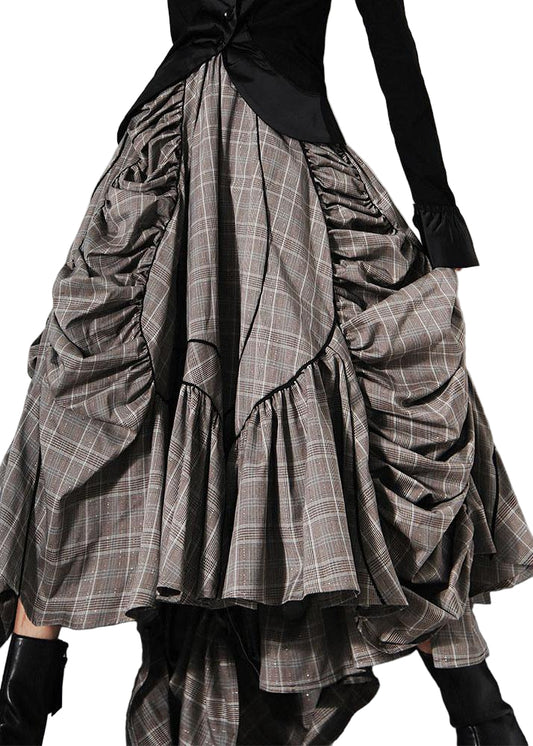 Plus Size A-Line Kjol med Asymmetrisk Design 0