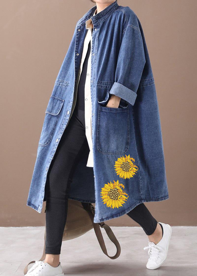 Plus Size Box Coat med Ståkrage och Dragsko 5