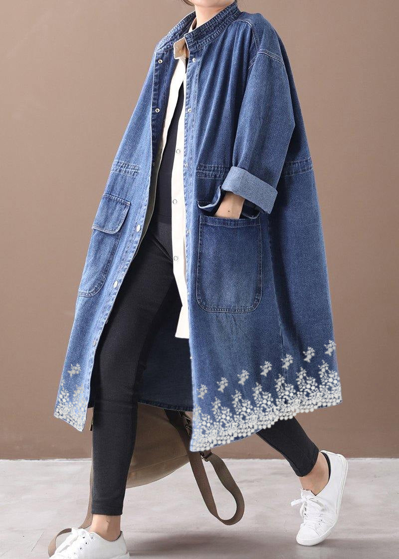 Plus Size Box Coat med Ståkrage och Dragsko 8