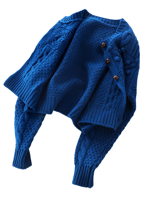 Plus Size Dam Kofta med Knappdesign 0