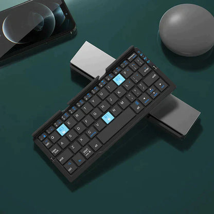 Ergonomiskt Trådlöst Tangentbord för Smartphone och Surfplatta, Kompakt Design-5