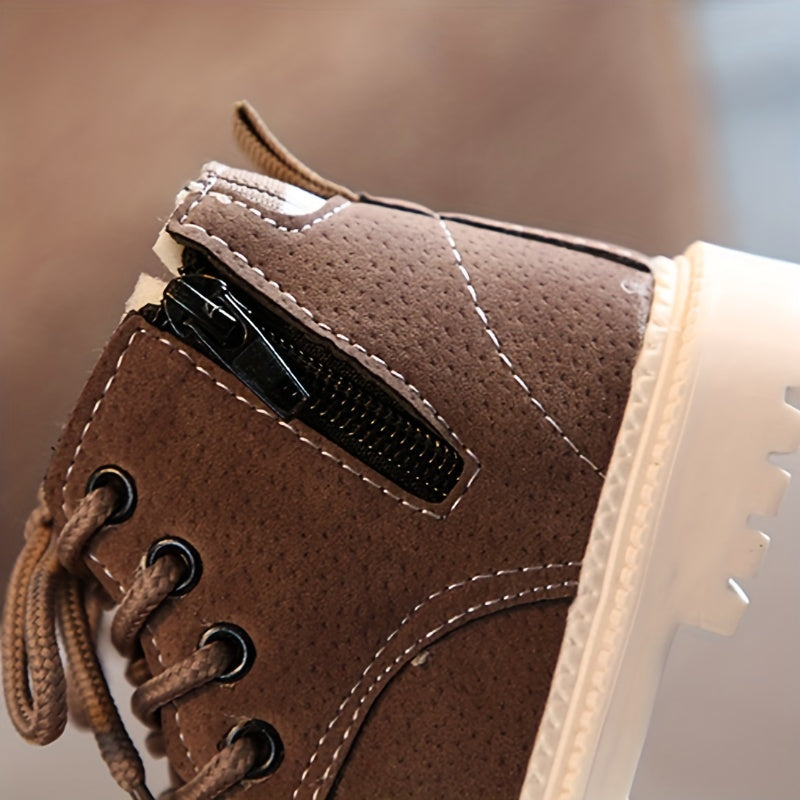 Pojkars Utomhus Enkellaarzen med Fleecefoder 4