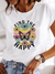 Variant image for Kvinnors T-shirt Modern Tryckt Bomullsblandning-37