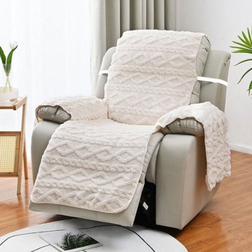 Recliner Slipcover med Diamantmönster 0