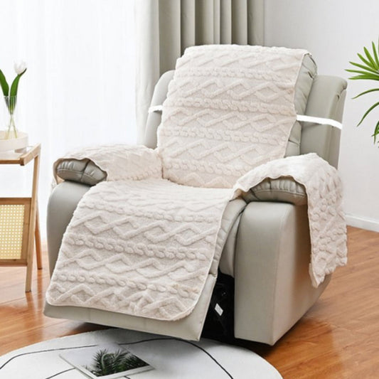 Recliner Slipcover med Diamantmönster 0