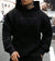 Hoodie Män Stilren Design Mjukt Material Avslappnad Passform-1