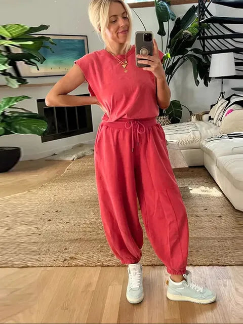 Variant image for Dam Jumpsuit Avslappnad Stil med Dragsko och Öppen Rygg Polyester-29