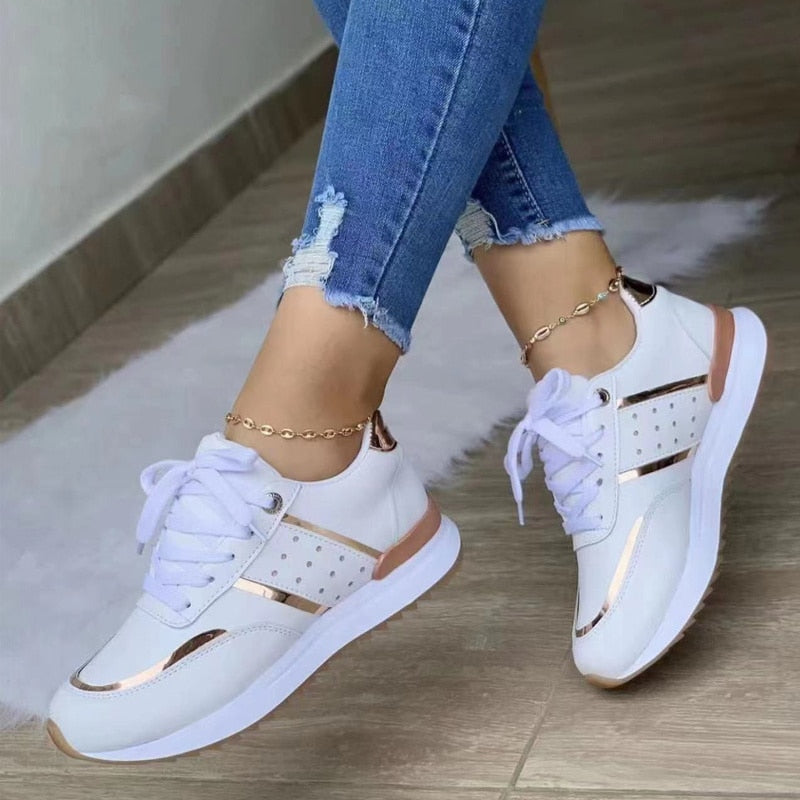 Kvinnors Sneakers Stilren Design PU 2
