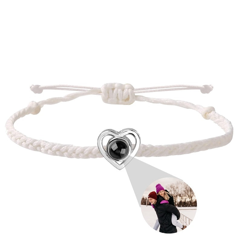 Fotoprojektion Hjärta Armband - De bästa minnena i ditt armband