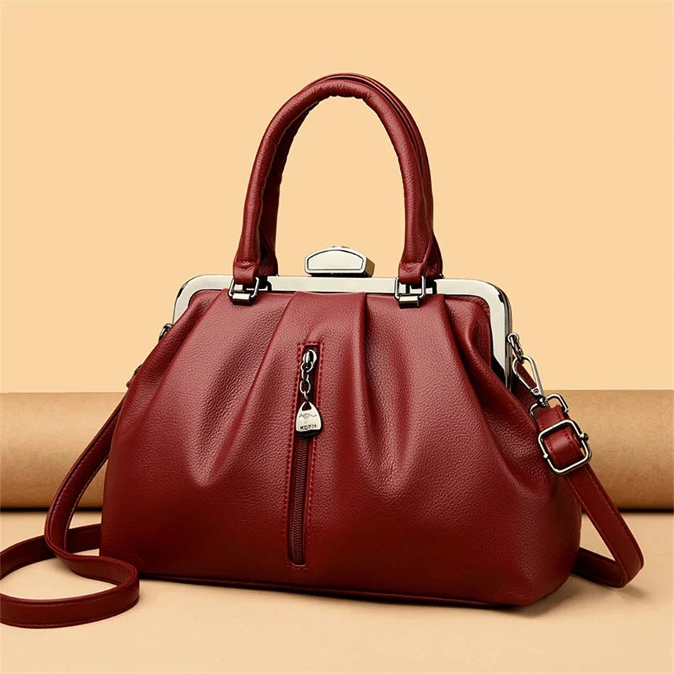 Dam Crossbody Väska Trendig PU-Läder Praktisk Stylish 2