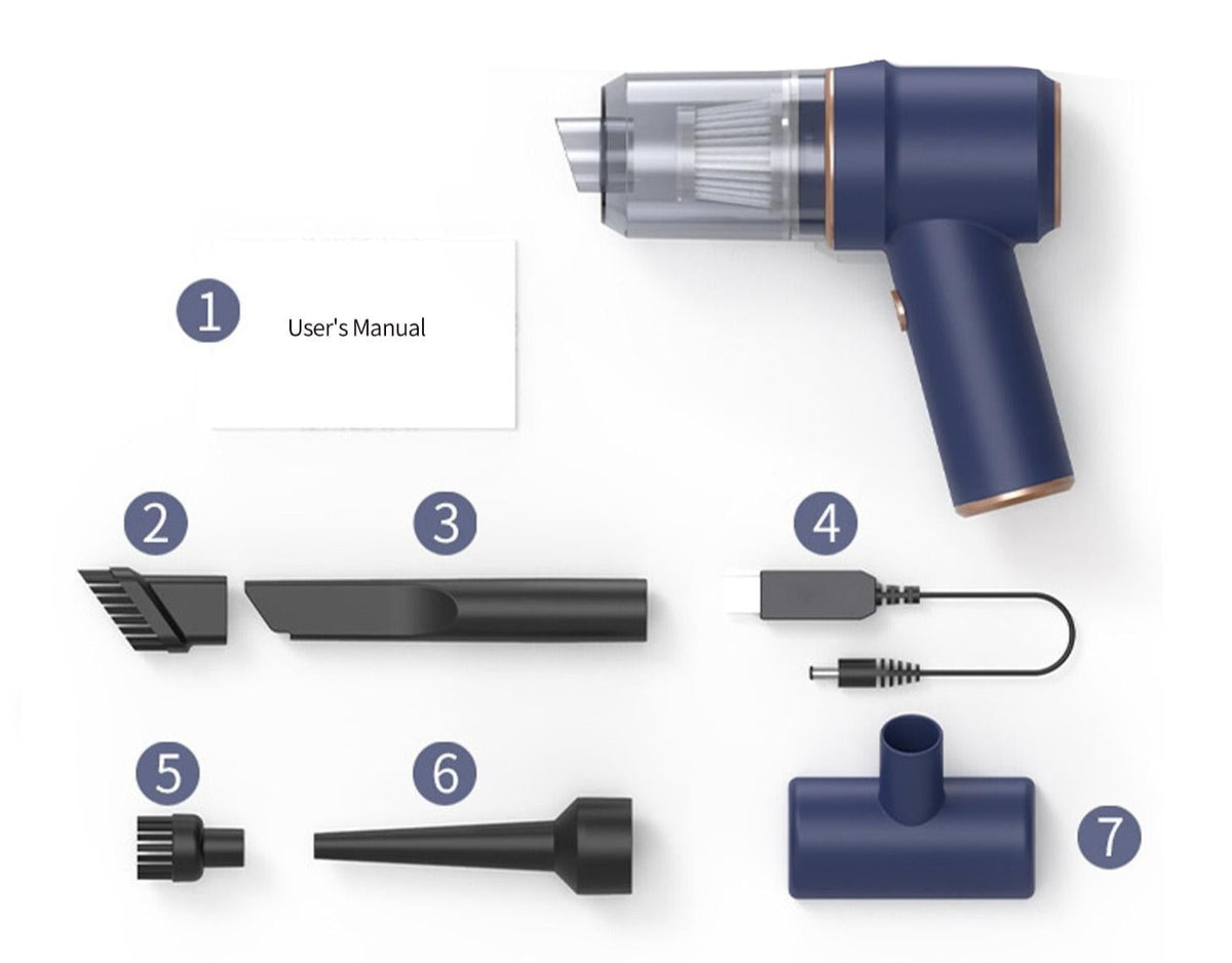 Handheld Dual-Use Vacuum and Air Blower