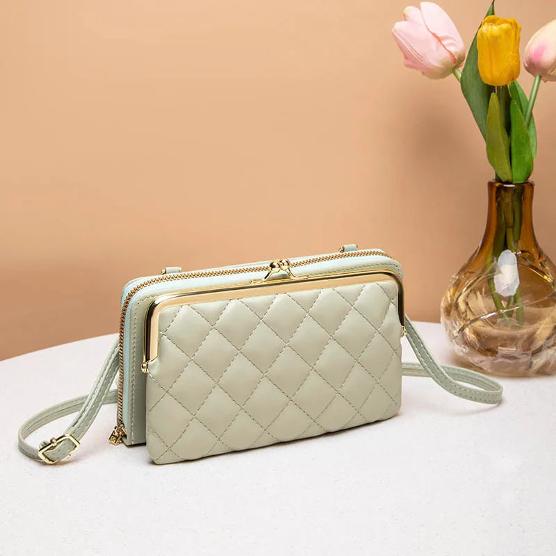 Dam Crossbody Väska Modern Veganskt Läder 5