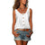 Variant image for Dam Top Smal Passform Andningsbart Tyg Ibiza Stil-19
