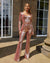 Dam Jumpsuit Långärmad Elegant Polyester-5