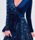 Dam Klänning Elegant med Paljettkant Polyester för Formella Tillfällen 3