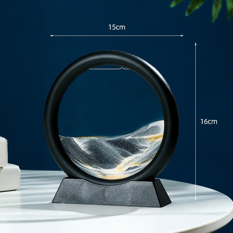 Dynamisk display för sandkonst