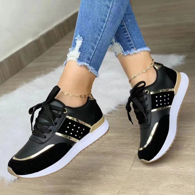 Kvinnors Sneakers Stilren Design PU 3