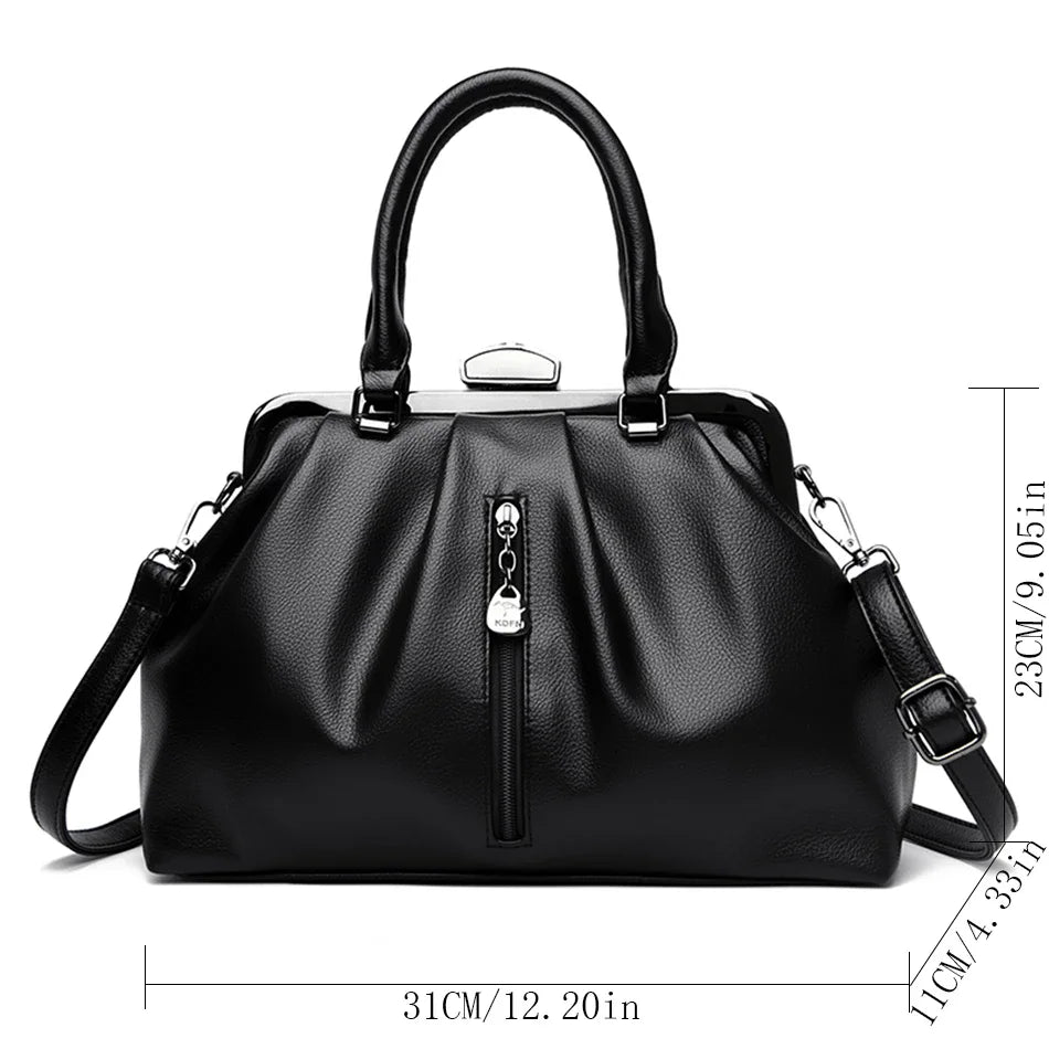 Dam Crossbody Väska Trendig PU-Läder Praktisk Stylish 5