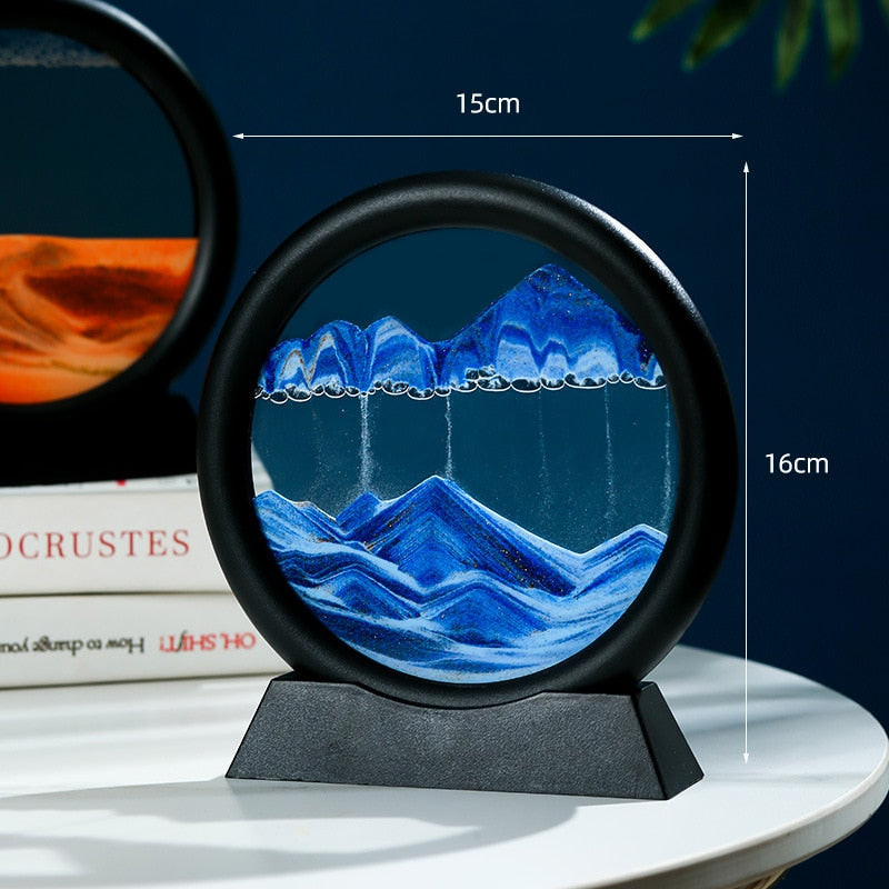 Dynamisk display för sandkonst