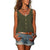 Dam Top Smal Passform Andningsbart Tyg Ibiza Stil-5