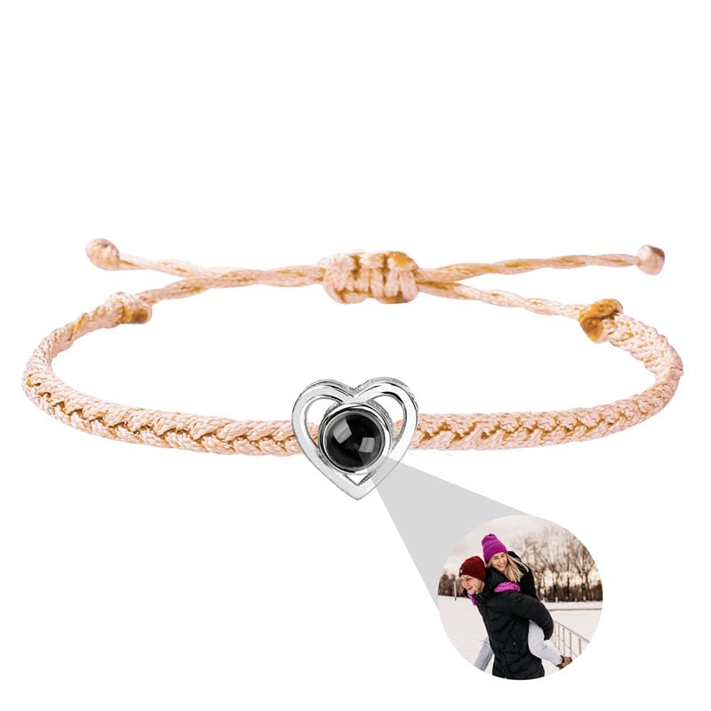 Fotoprojektion Hjärta Armband - De bästa minnena i ditt armband