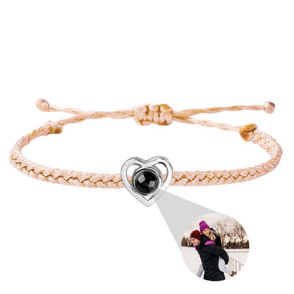 Fotoprojektion Hjärta Armband - De bästa minnena i ditt armband