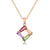 Skimrande Zircon Floral Halsband