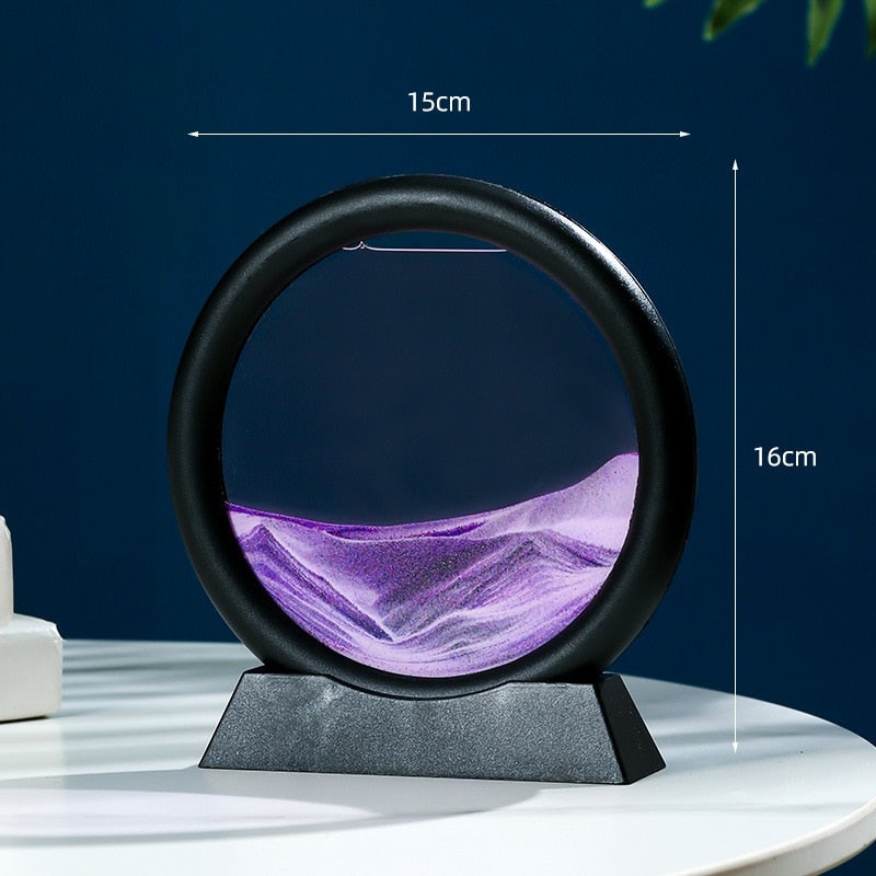 Dynamisk display för sandkonst