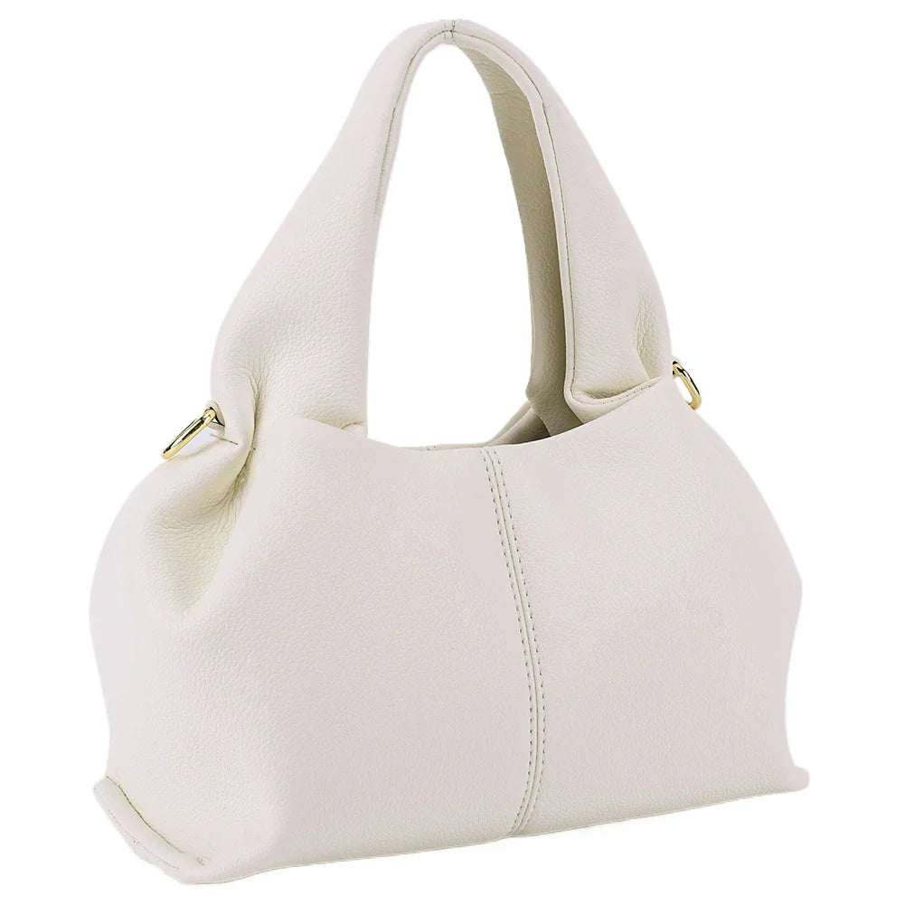 Dam Crossbody Väska Retro Konstläder Mjuk och Rymlig 4